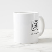 Tasse géante Simple Logo Texte Entreprise (Devant droit)