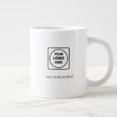 Tasse géante Simple Logo Texte Entreprise (Droite)