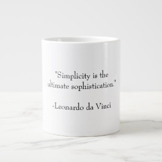 Tasse Géante Simplicité et sophistication