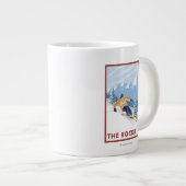 Tasse Géante Ski De Neige - Les Rocheuses (Devant droit)