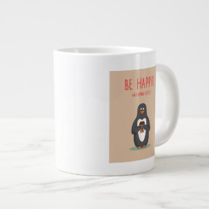 Tasse Géante Soyez café heureux et de boissons