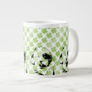 Tasse Géante St patrick - silhouette de Terrier tibétain