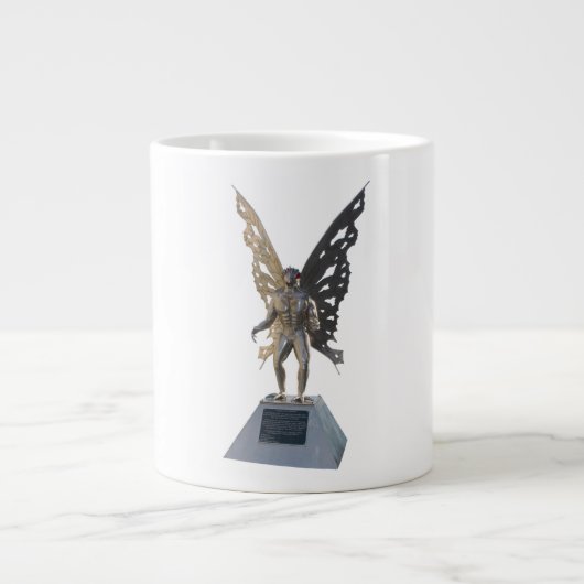 Tasse Géante Statue de Mothman de point la Virginie Occidentale (Devant)