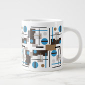 Tasse Géante Style rétro motif de conception abstrait (Droite)