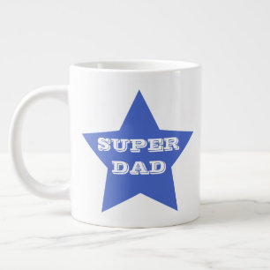 Tasse Géante SUPER PÈRE  Fête des pères Blue Star