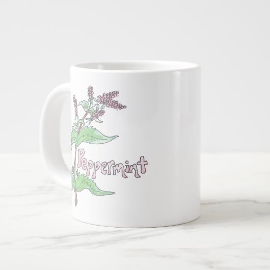 Tasse Géante Surdimensionner le thé à la menthe poivrée (Devant gauche)