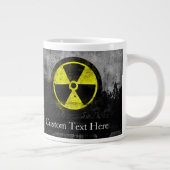 Tasse Géante Symbole radioactif Grunge (Droite)