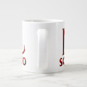 Tasse Géante Symbole rouge d'horoscope de Scorpion (Dos)