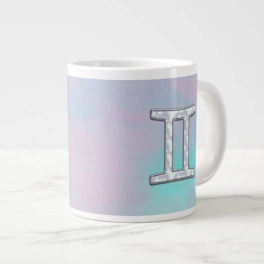 Tasse Géante Symbole zodiaque de Pearl Gemini (Devant droit)