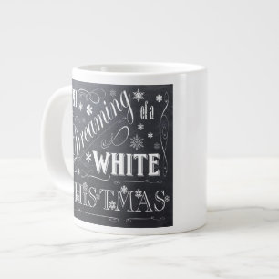 Tasse Géante tableau blanc Noël