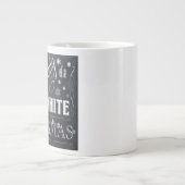 Tasse Géante tableau blanc Noël (Devant)
