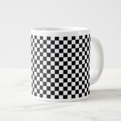Tasse Géante Tableau de bord classique noir et blanc par STaylo (Devant droit)