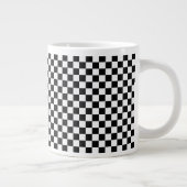 Tasse Géante Tableau de bord classique noir et blanc par STaylo (Droite)