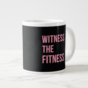 Tasse Géante Témoigner La Citation Amusante De Fitness Rose No