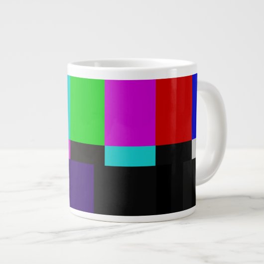 Tasse Géante Test de couleur des barres TV (Devant droit)
