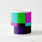 Tasse Géante Test de couleur des barres TV (Devant)