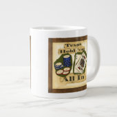 Tasse Géante Texas Hold 'Em main avec le roi et l'as (Devant droit)