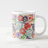 Tasse Géante Texture avec de vrais timbres. (Droite)
