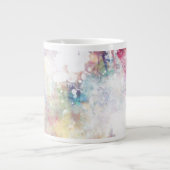 Tasse Géante texture de gris Abstrait avec aquarelle 2 (Devant)