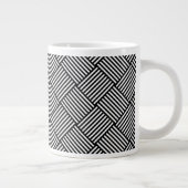 Tasse Géante Texture vérifiée géométrique (Droite)