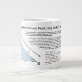 Tasse Géante Théorème de Pythagore Propreuve utilisant des tria (Devant)