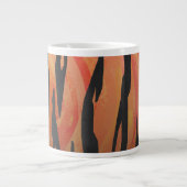 Tasse Géante Tiger chaud orange et noir (Devant)