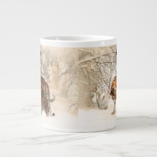Tasse Géante Tiger, mère et petit bonbon (Devant)