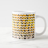 Tasse Géante Tigre Chevron noir et orange (Droite)