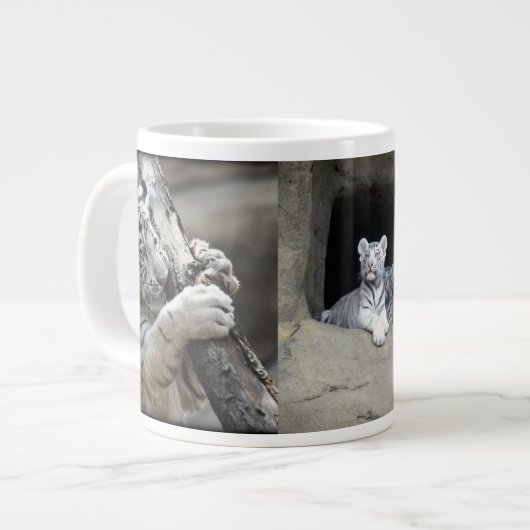 TASSE GÉANTE TIGRE CUB BLANC (Devant gauche)
