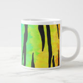 Tasse Géante Tigre Noir et Imprimé Arc-en-Ciel (Droite)