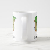 Tasse Géante Toast Hipster de l'Avocado lunettes de poils grais (Dos)