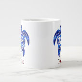 Tasse Géante Tortue de mer d'Hawaï à bleu variable (Devant)