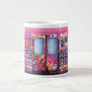 Tasse Géante Train de métro graffiti