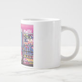 Tasse Géante Train de métro graffiti (Droite)