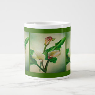 Tasse Géante Trois Lys Calla Étonnant Botanique Acrylique