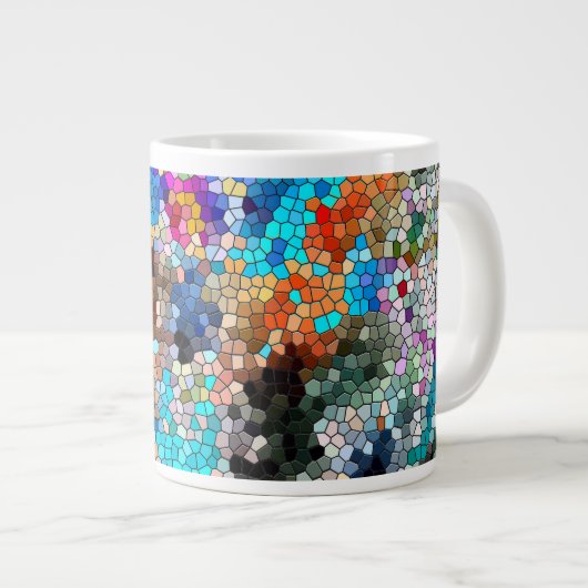 Tasse Géante TTEQOTGCubismINV SGDRKDP BLUE (Devant droit)