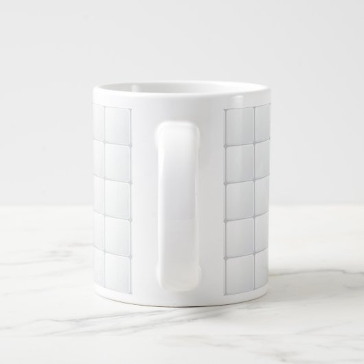 Tasse Géante Tuile blanche (Dos)