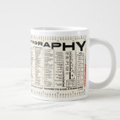 Tasse Géante Typographie de police Édition FLOMMIST (Droite)