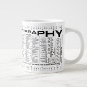 Tasse Géante Typographie de police ExtraBold Edition (Droite)