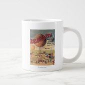 Tasse Géante Un ballon captif à l'affiche d'exposition (Droite)