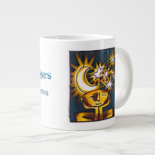 Tasse Géante Un Headful des étoiles (Devant droit)