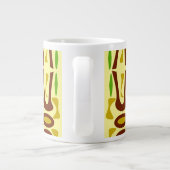 Tasse Géante Un Motif primitif de la jungle (Dos)