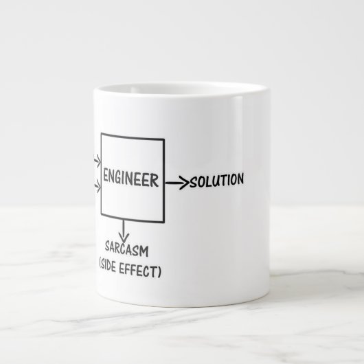 Tasse Géante Un processus d'ingénieurs (Devant)
