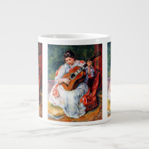 Tasse Géante Une femme jouant à la guitare par Pierre Renoir