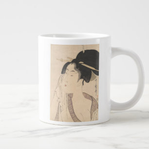 Tasse Géante Une femme se détend après son bain
