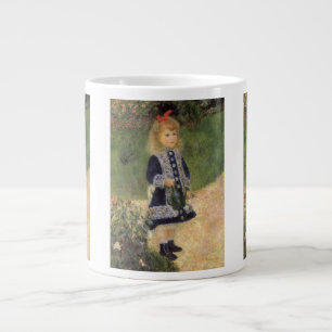 Tasse Géante Une fille avec un arrosoir de Pierre Renoir