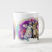 Tasse Géante Unibunny Bisses Jackalope Amour magique (Devant droit)