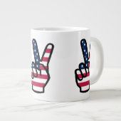 Tasse Géante US Victory Sign (Devant droit)