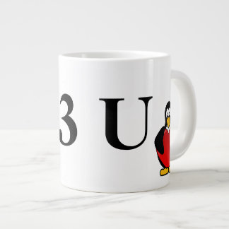 Tasse Géante Valentine nerd : C'est comment le geeks dit je