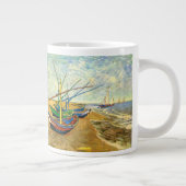Tasse Géante Van Gogh Bateaux de pêche sur la plage de Saintes (Droite)